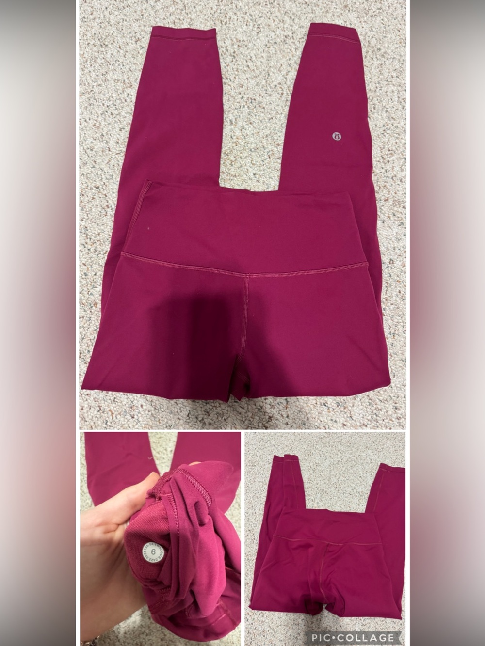 lululemon athletica Burgundy High-Rise Leggings